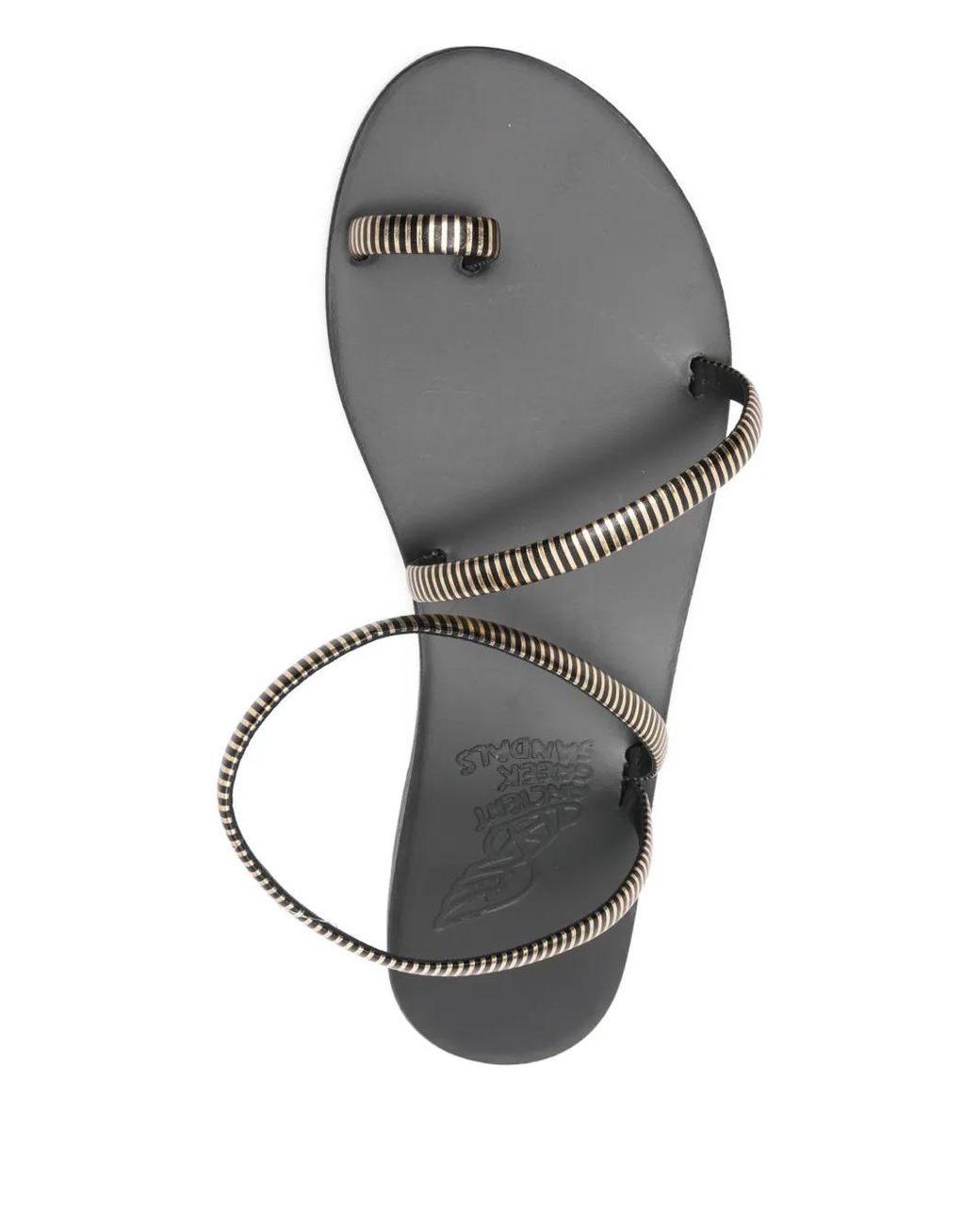 Ancient Greek Sandals Metallic Eleftheria Open-Toe Strap Sandals