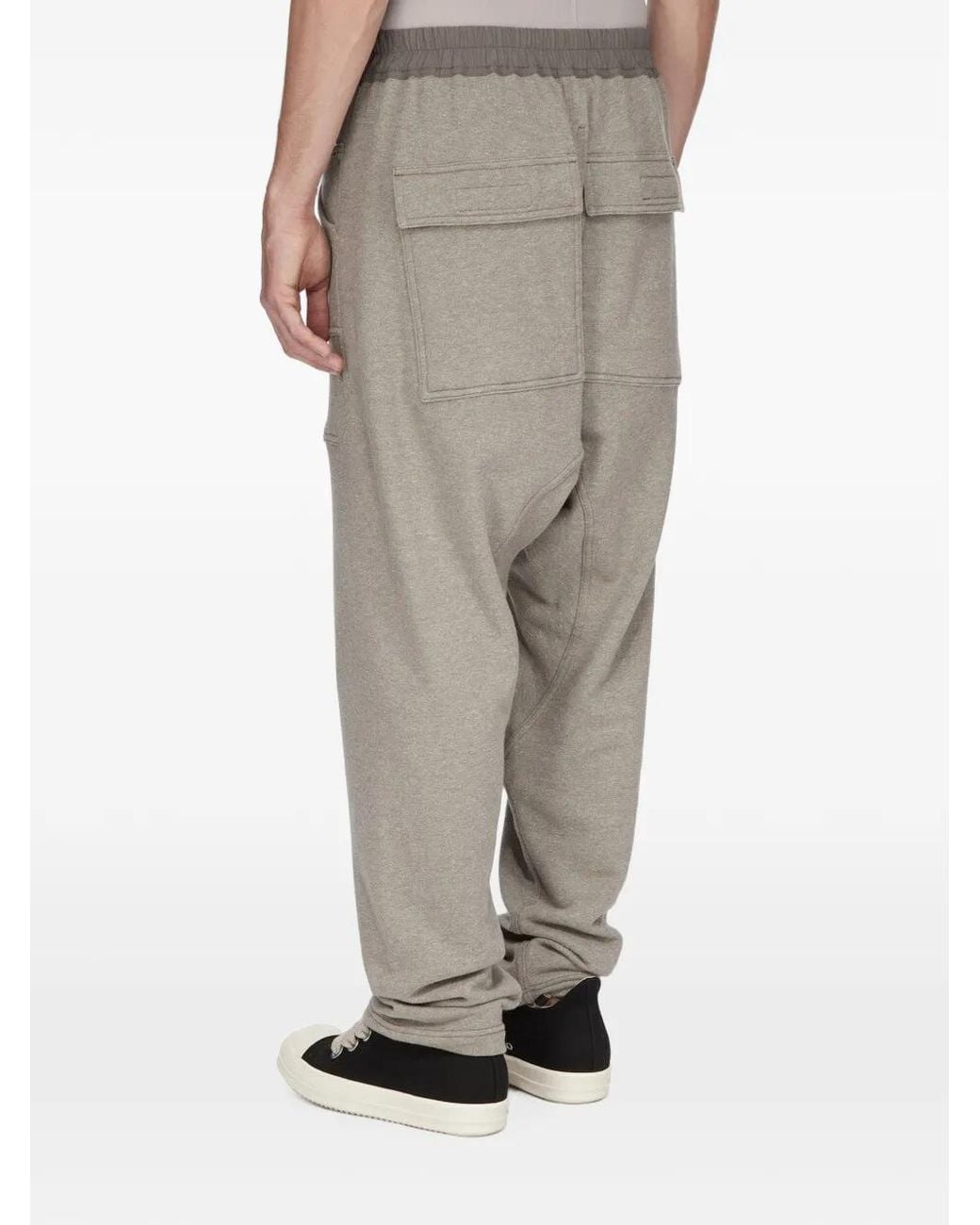 Rick Owens White Classic Cargo Drawstring Trousers for men