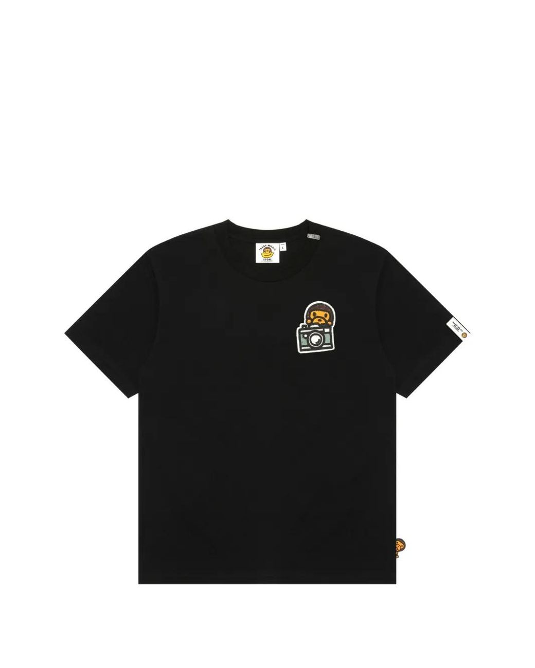 *BABY MILO® STORE BY *A BATHING APE® Black Baby Milo Graphic-Print T-Shirt