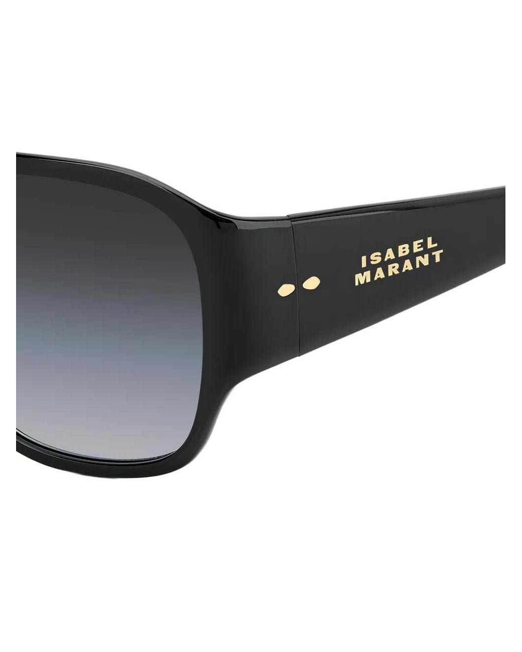 Isabel Marant Black Pilot-Frame Sunglasses
