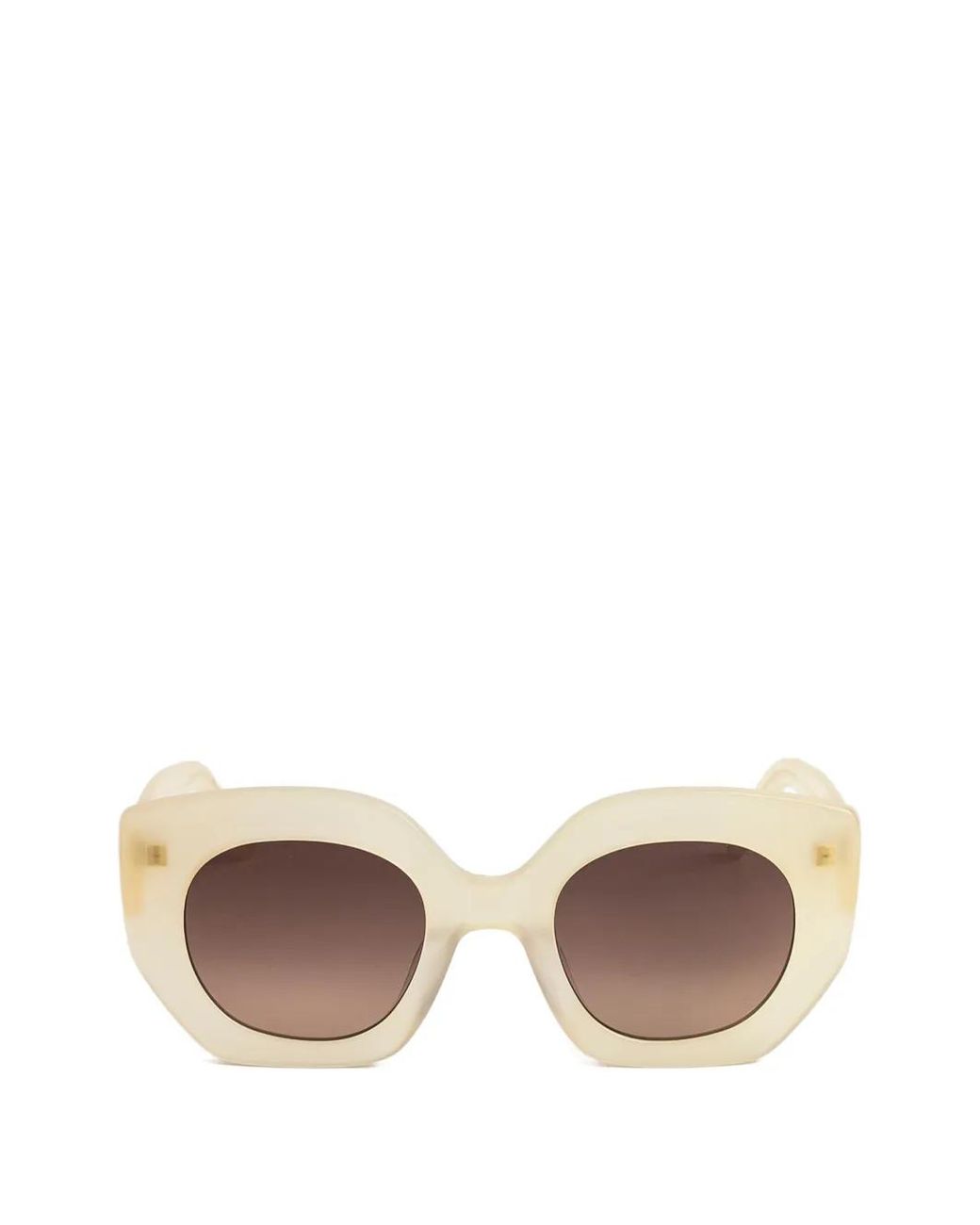 Kaleos Eyehunters Natural Alexander Geometric Sunglasses