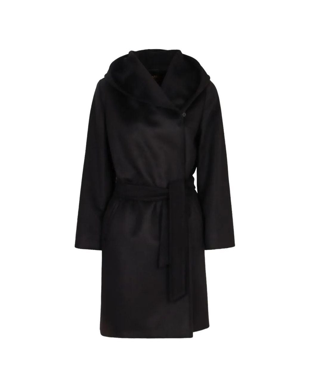 Max Mara Black Wrap Coat