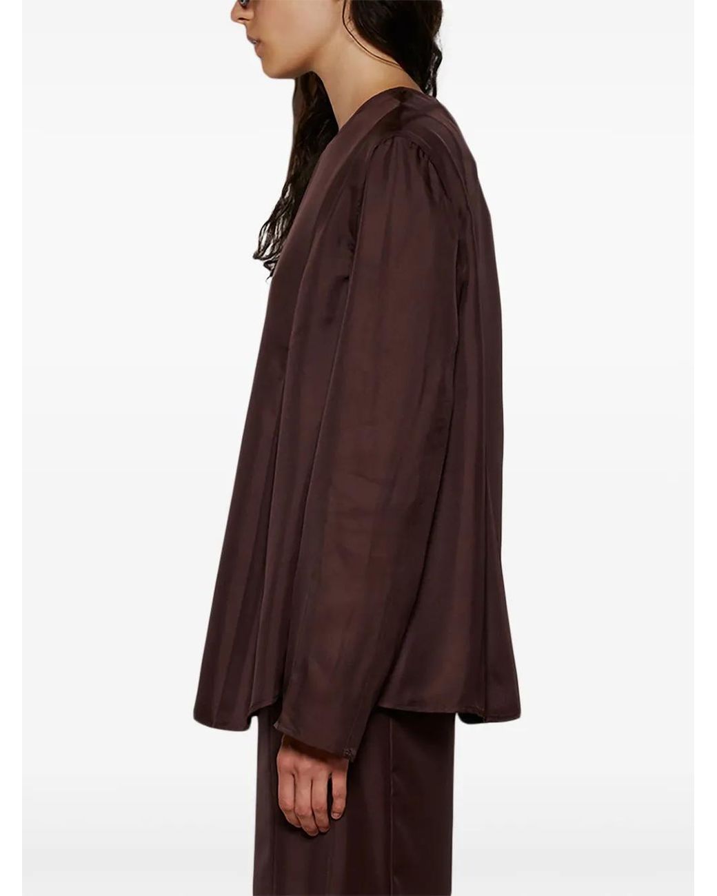 Loulou de Saison Brown Adalyn Blouse