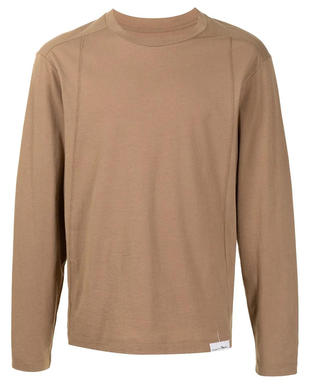 3.1 Phillip Lim Brown Logo-Patch Detail T-Shirt for men