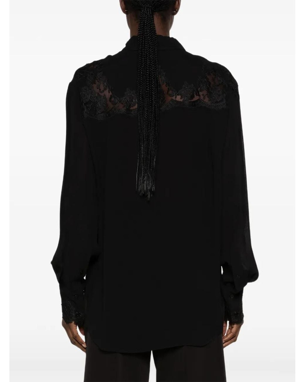 Camicia Con Inserti di ERMANNO FIRENZE in Black