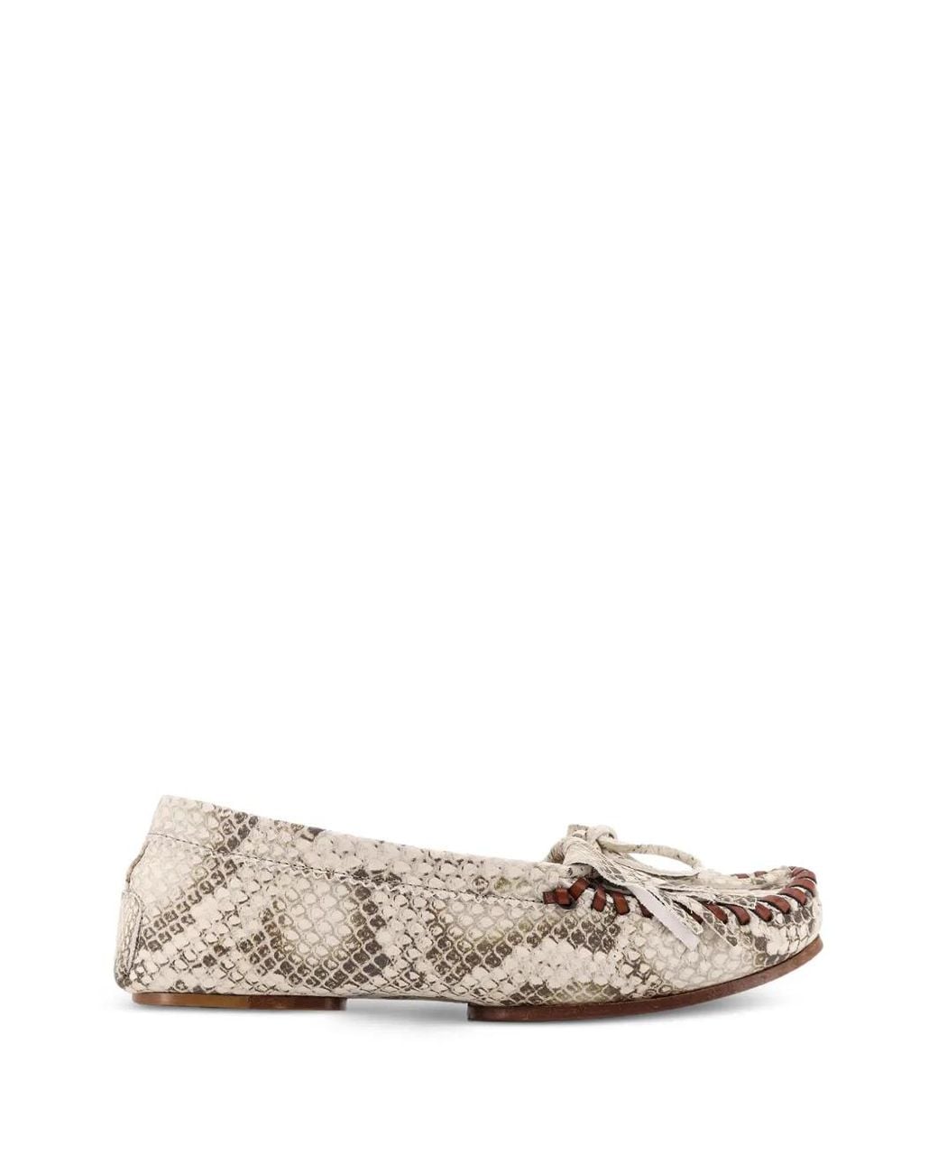 Paris Texas White Embossed-Leather Loafers
