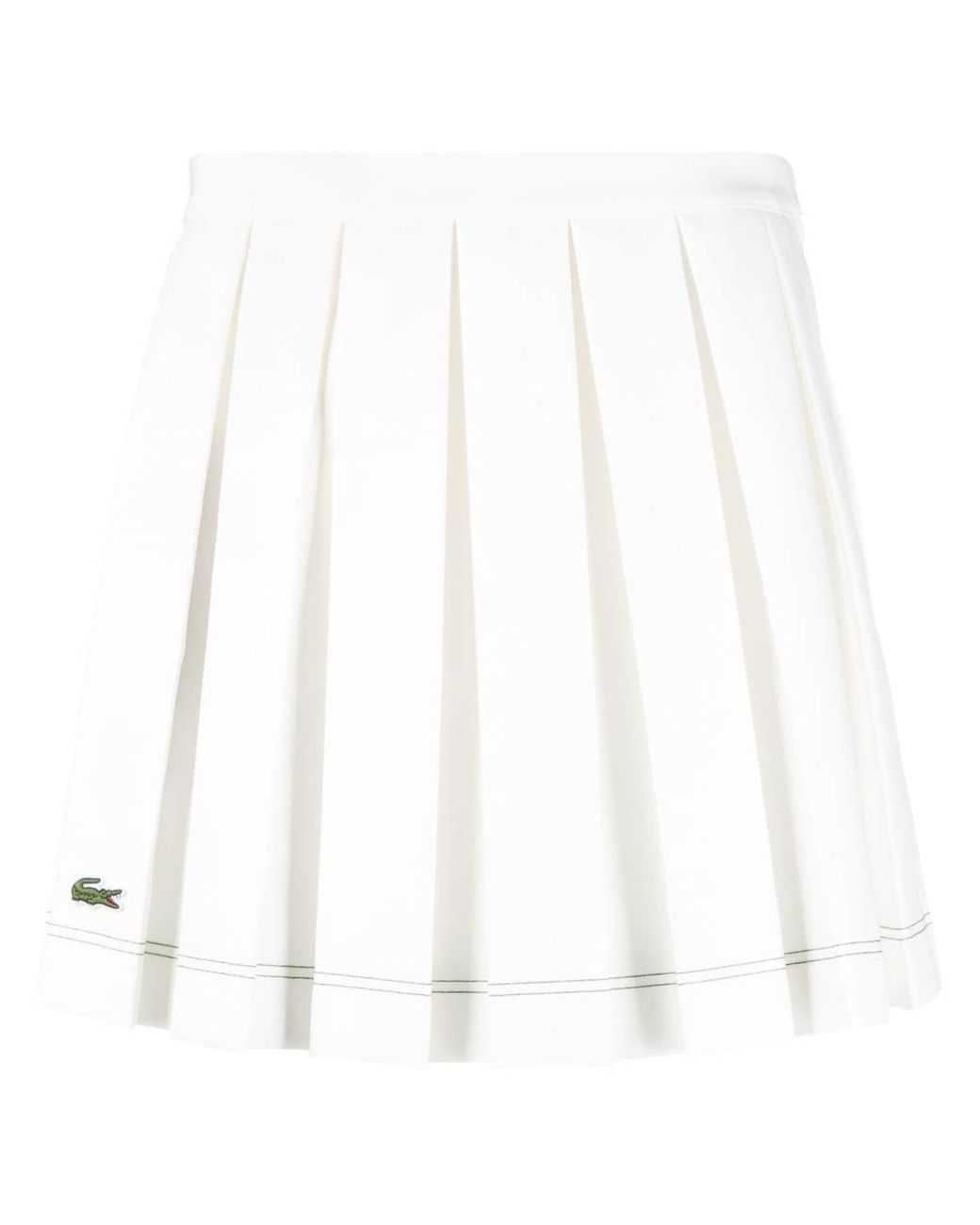 Lacoste X Roland Garros Aline Pleated Miniskirt in White Lyst