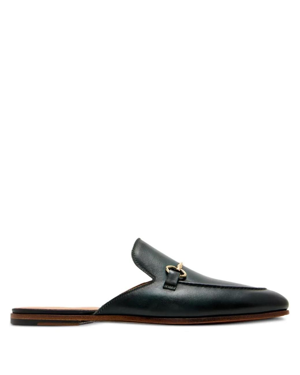 Magnanni Shoes Black Leather Mules