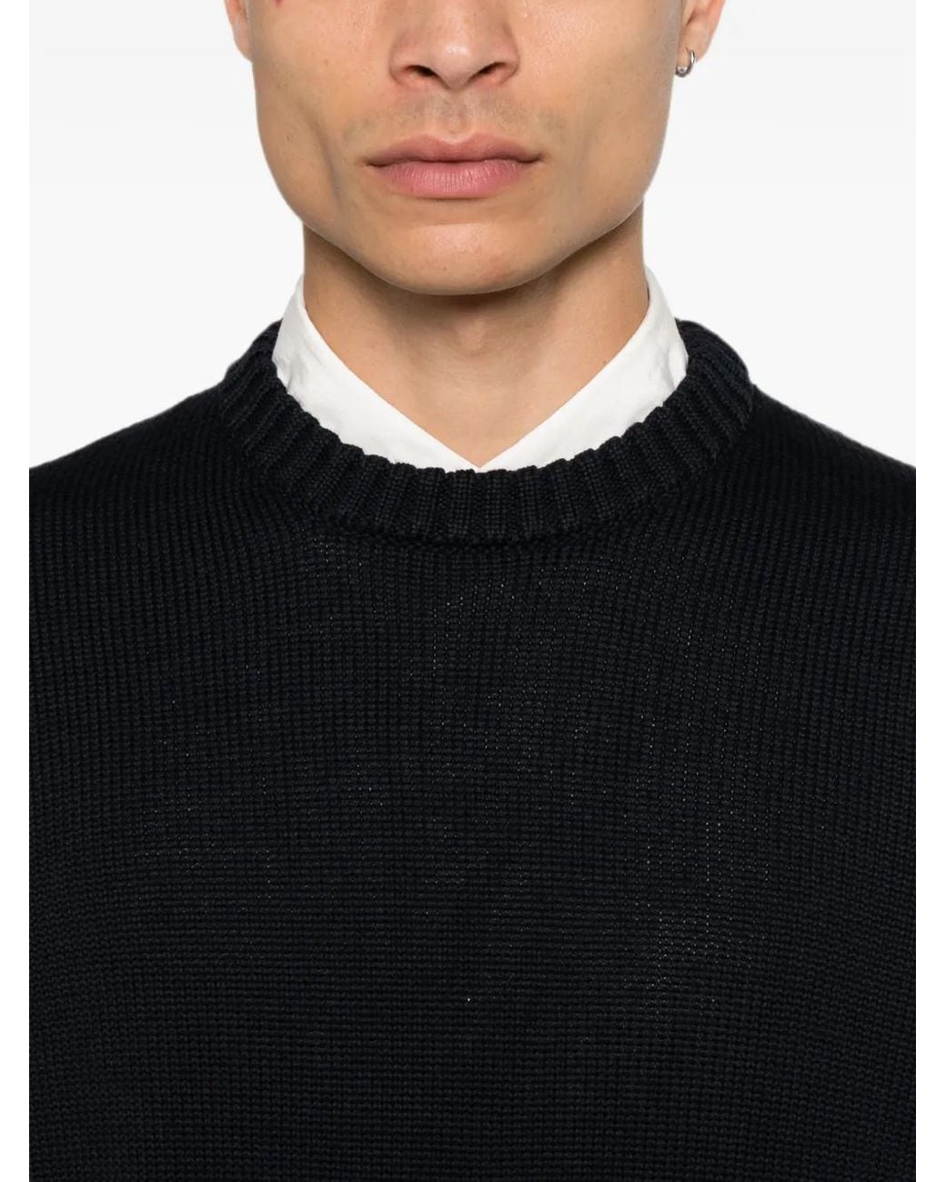 Pull À Col Rond Zanone pour homme en coloris Black