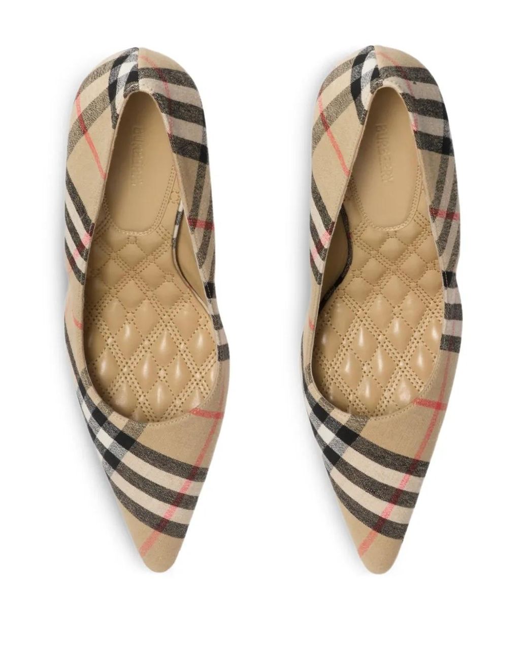 Burberry Metallic Check Dame Pumps
