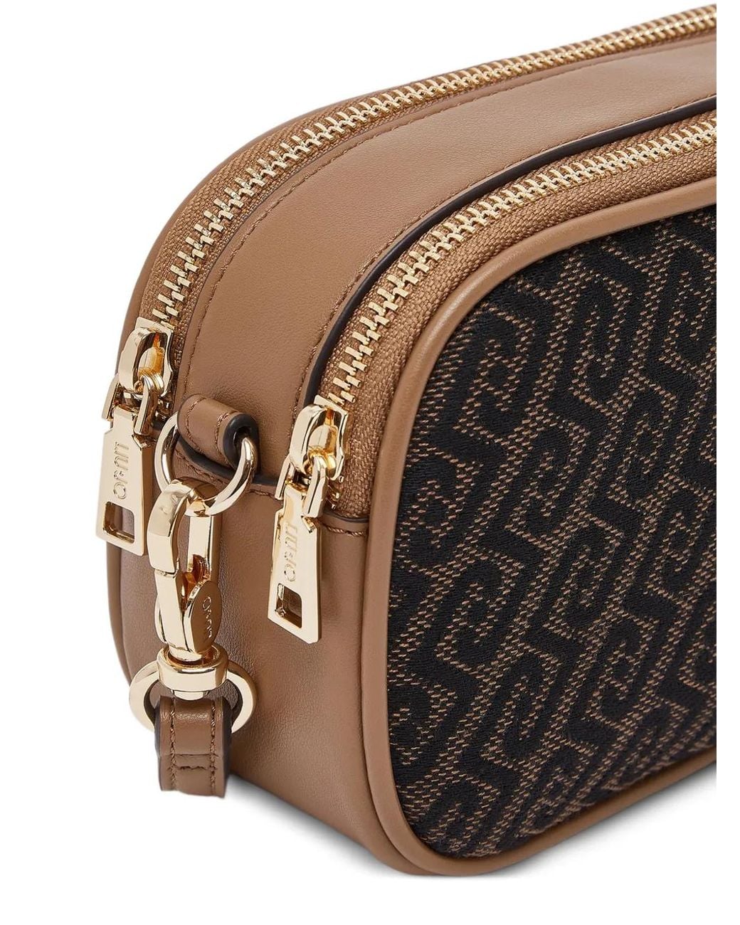 Liu Jo Black Small Monogram Crossbody Bag