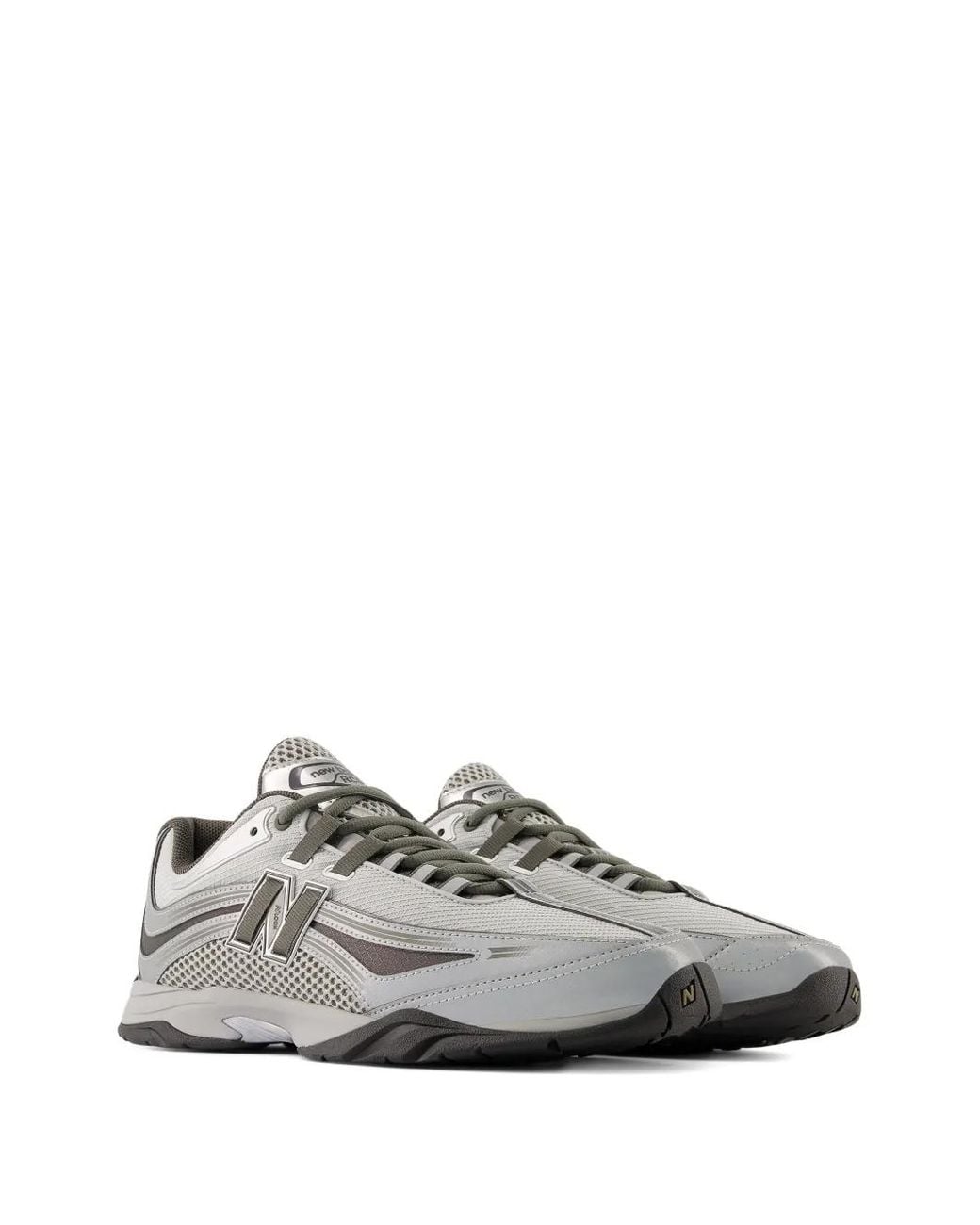 New Balance Gray Rc56 Logo Low-Top Sneakers