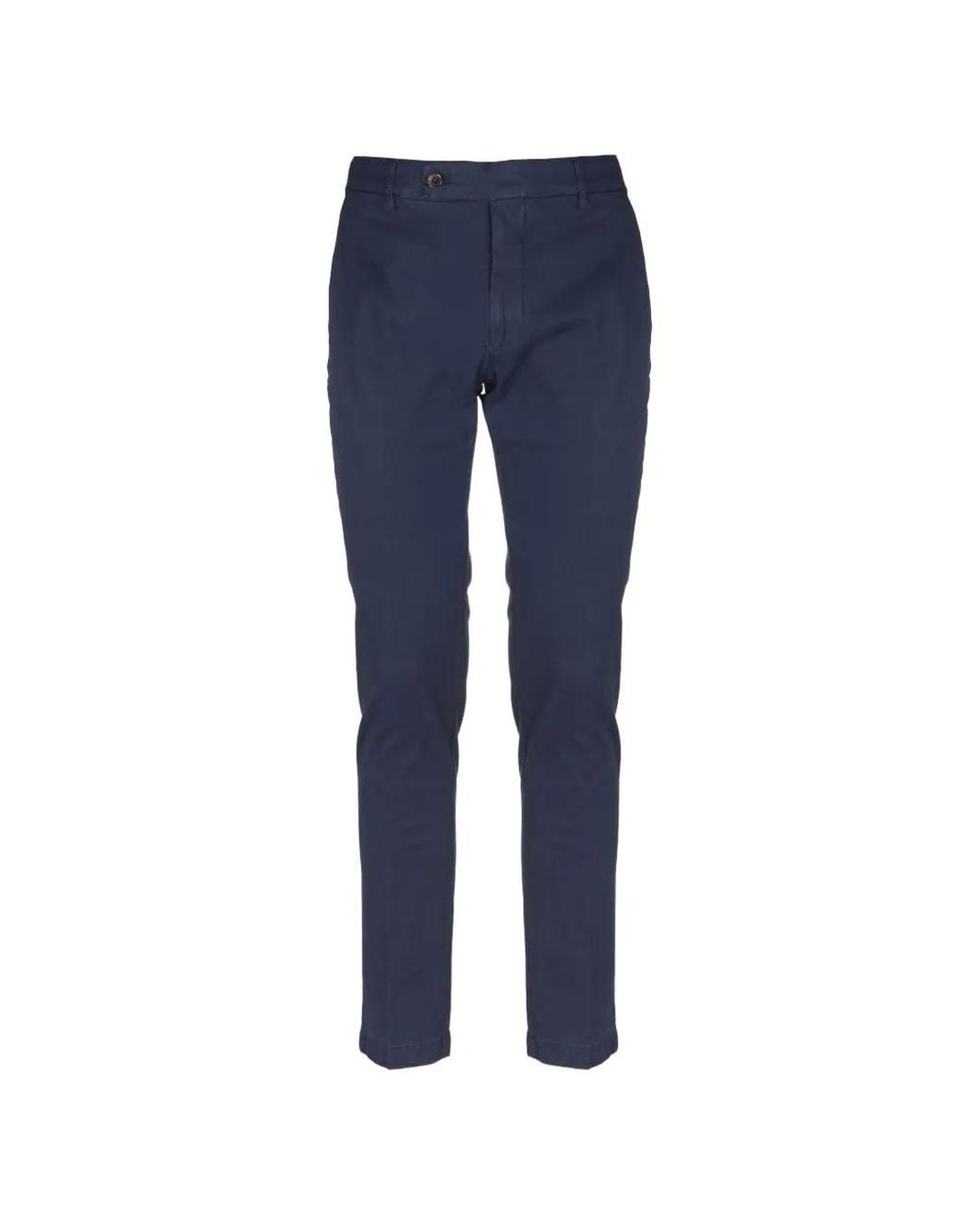 Berwich Blue Morello Slim-Fit Trousers for men