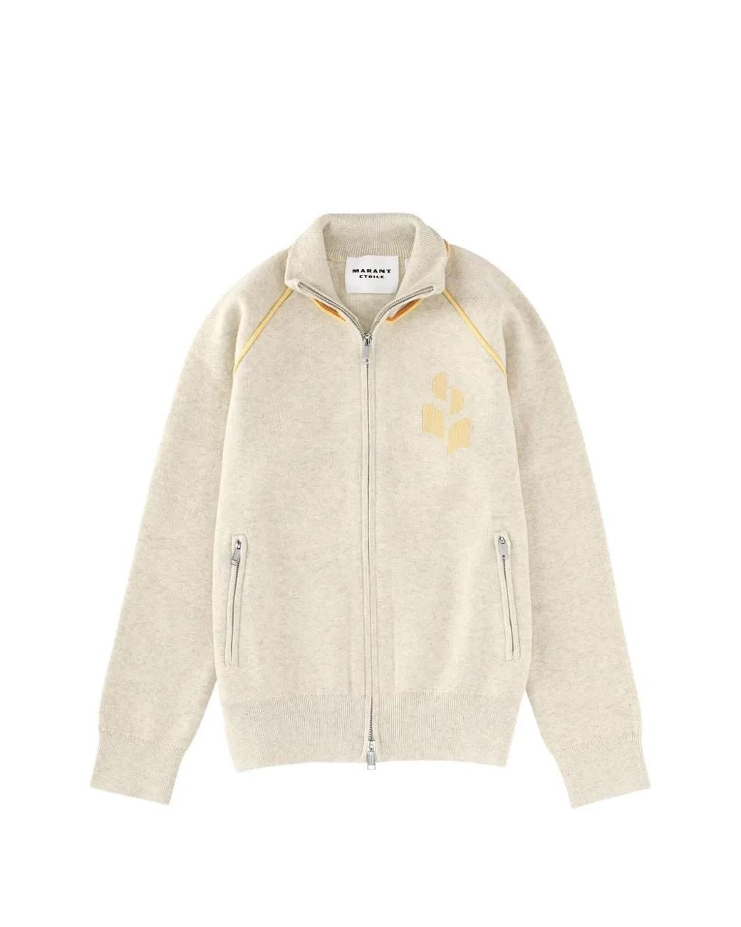 Isabel Marant White Zipped Sweatshirt
