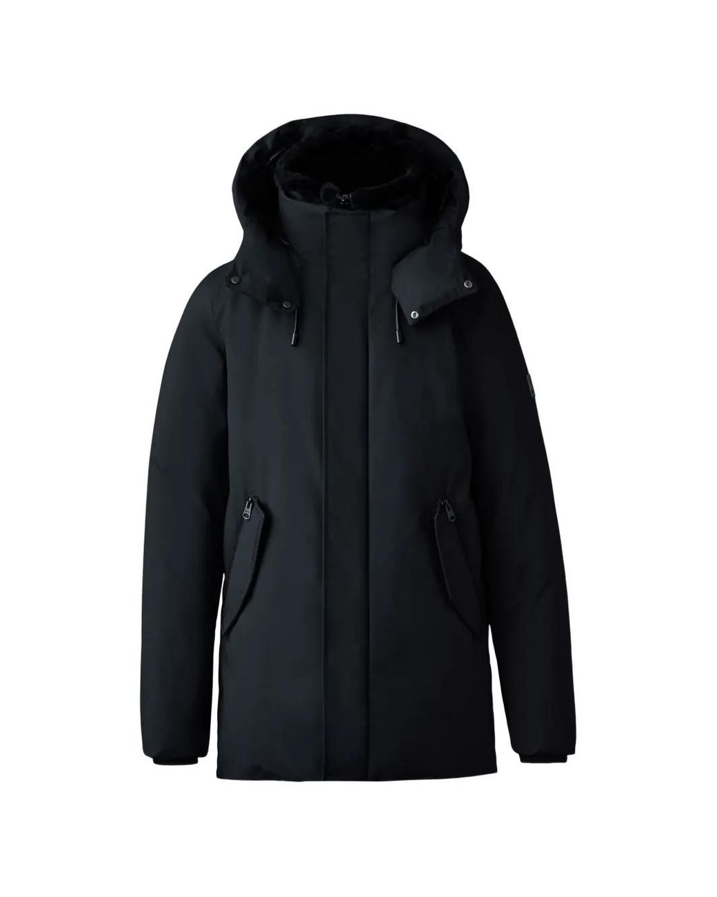Mackage Blue Sullivan-Z Padded Hooded Coat for men