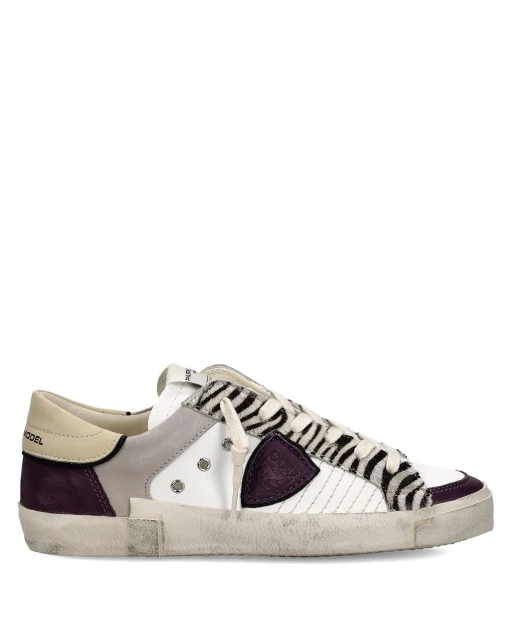 Philippe Model Schoenen ,Veelkleurig ,Katoen Prsx Low in het Multicolor