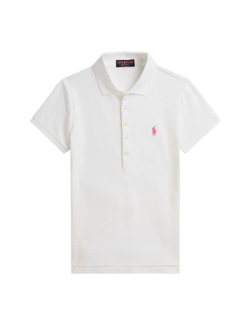 Polo Ralph Lauren White Logo-Detail Polo Shirt