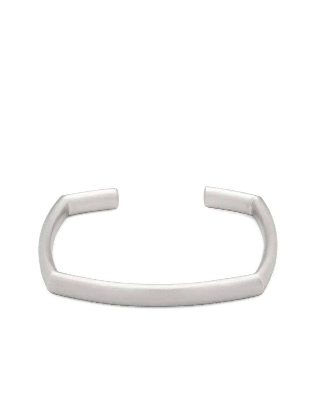 Tom Wood White Square-Frame Cuff Bracelet