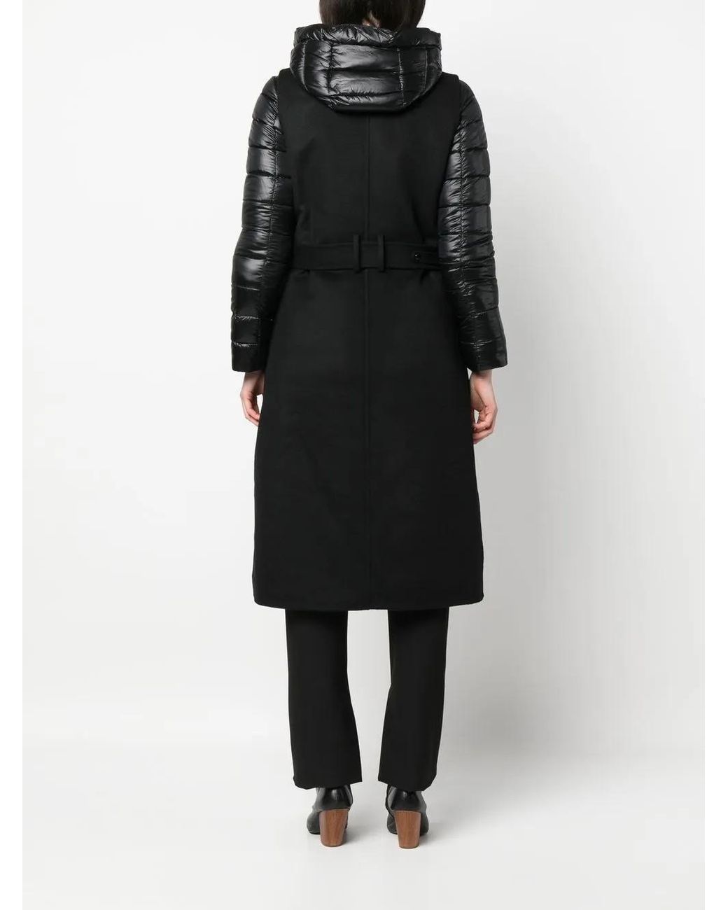 Moorer Black Double-Layer Padded Coat