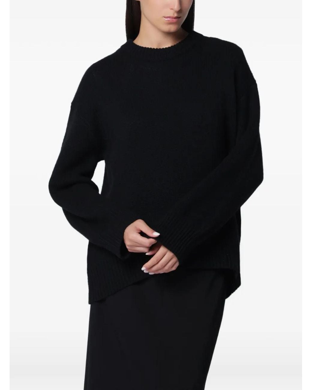 Lisa Yang Black Noor Crew-Neck Sweater