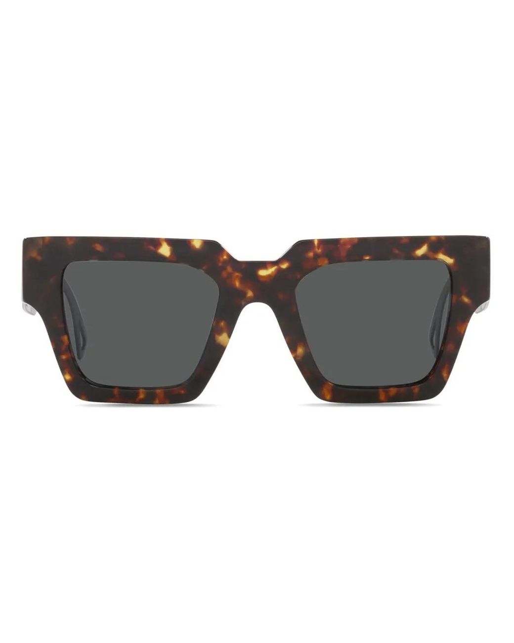 Versace Gray Logo Cut-Out Detailing Sunglasses
