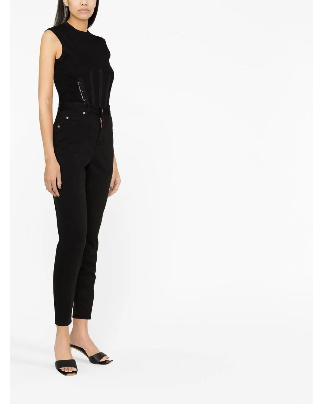 DSquared² Denim Jeans Met Vijf Zakken in het Black