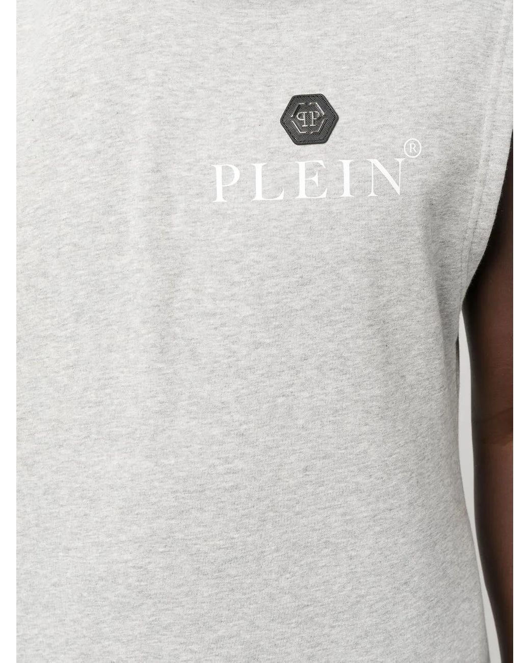 Sudadera Hexagon Con Capucha Philipp Plein de hombre de color Gray