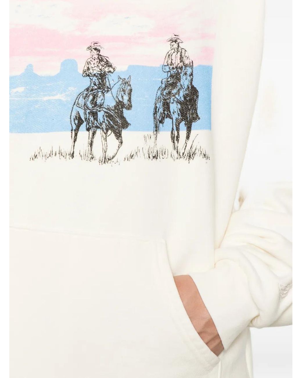 One Of These Days White Graphic-Print Hoodie for men