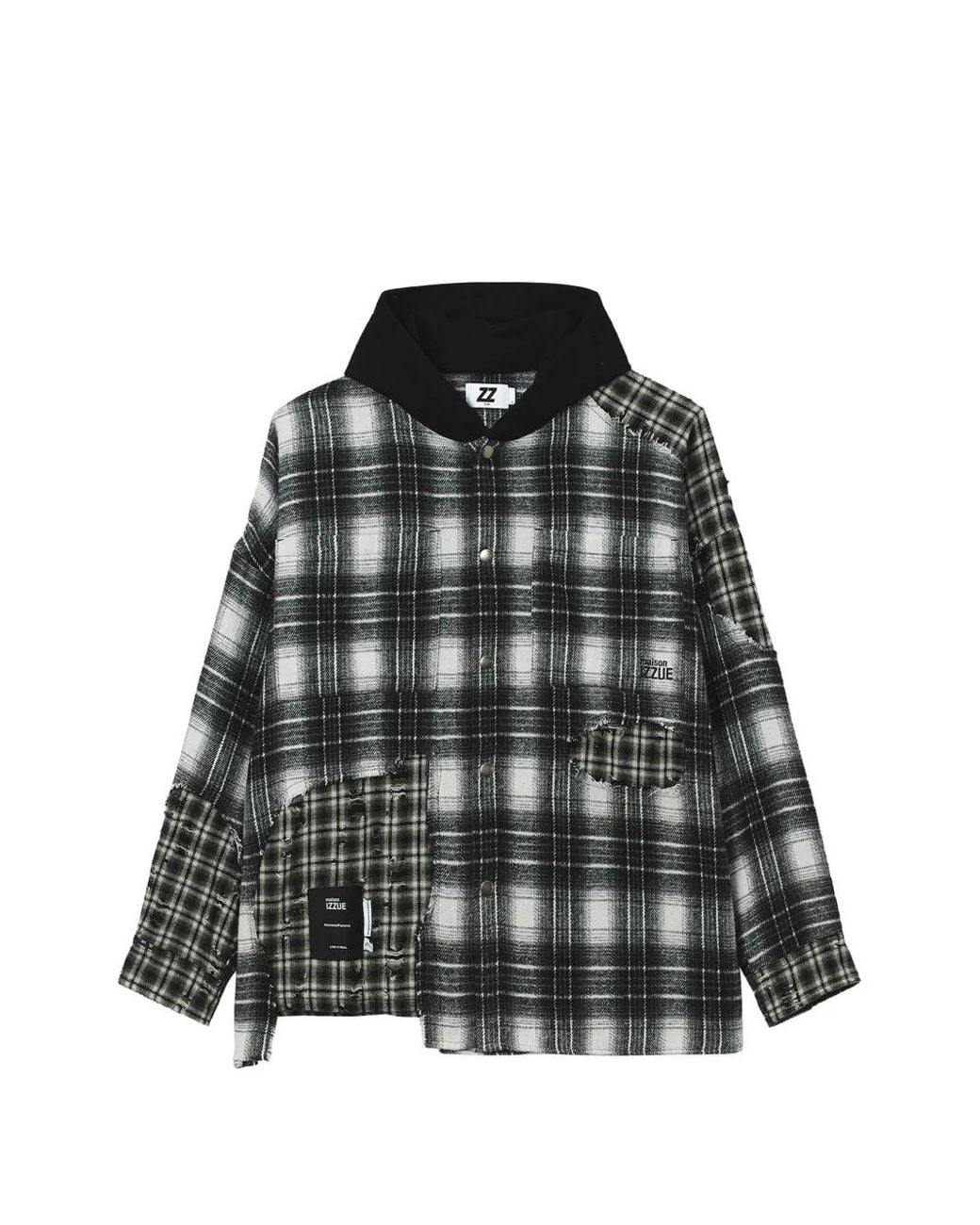 Izzue Black Chemise À Carreaux for men