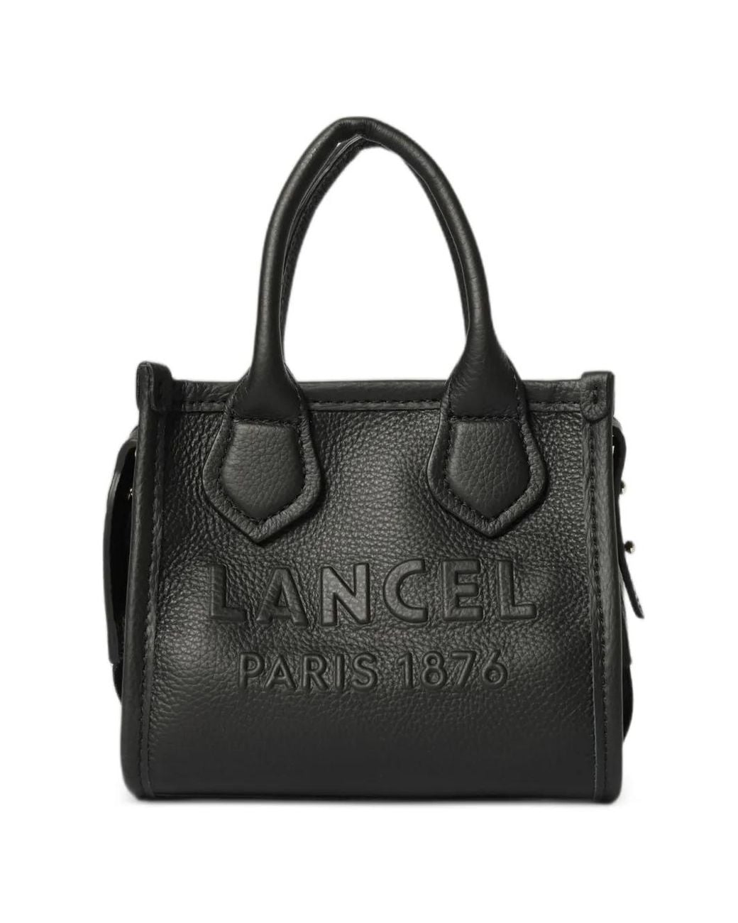 Lancel Black Jour Grained Leather Shoulder Bag