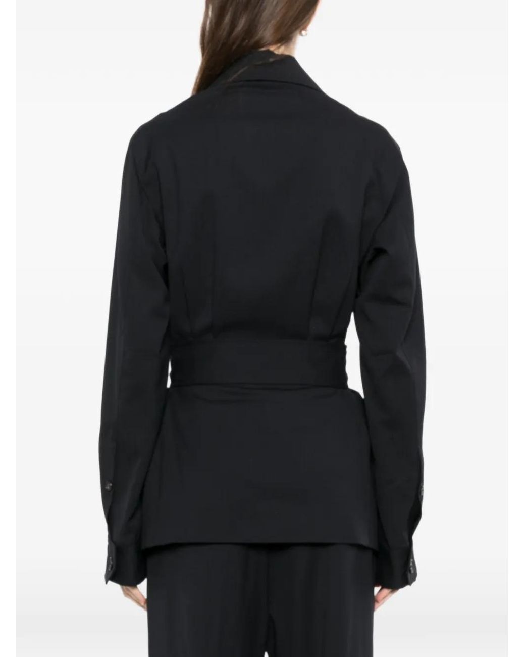 Setchu Black Straight-Leg Tailored Trousers