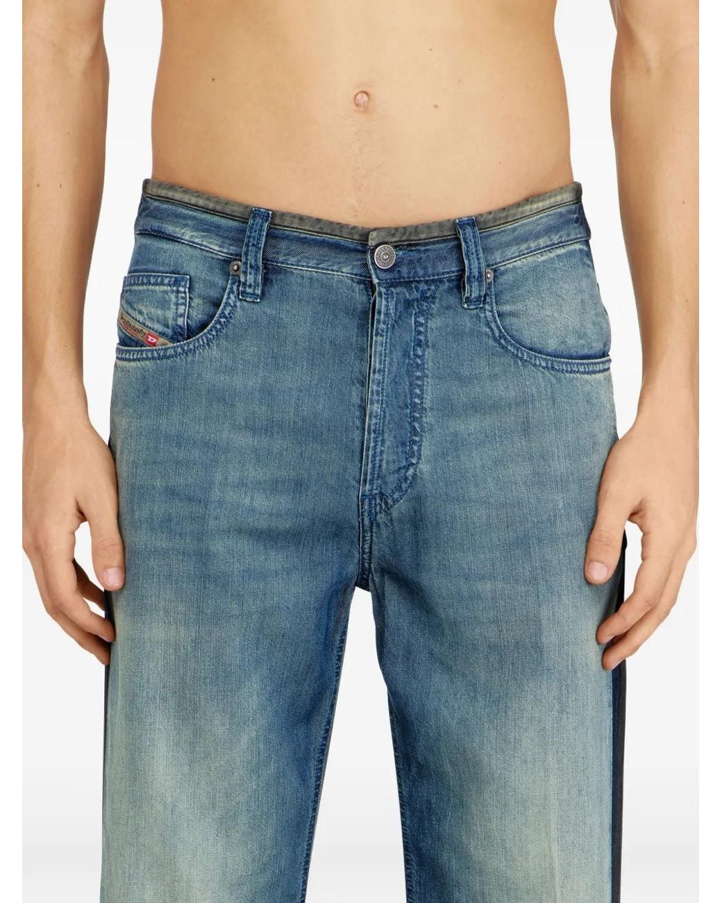 DIESEL Blue D-Macs 0Cecb Jeans for men
