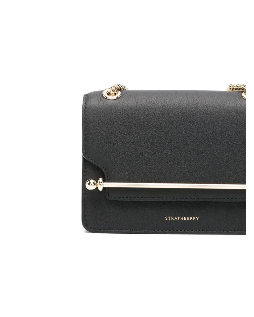 Strathberry Gray Mini East/West Cross Body Bag