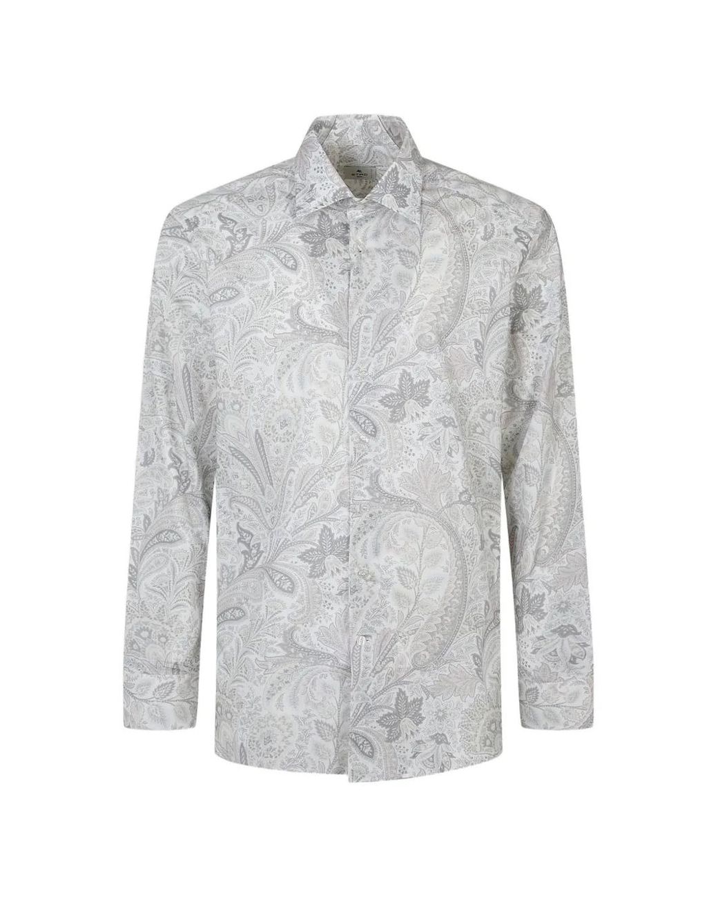 Etro Gray Paisley Shirt for men
