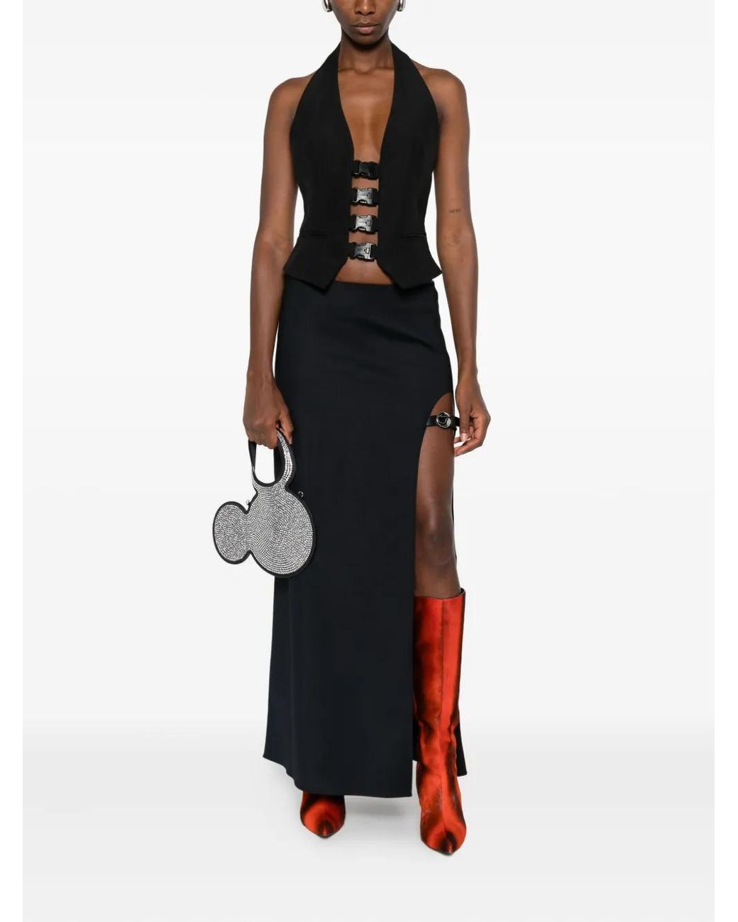 Coperni Black Buckle-Fastening Waistcoat