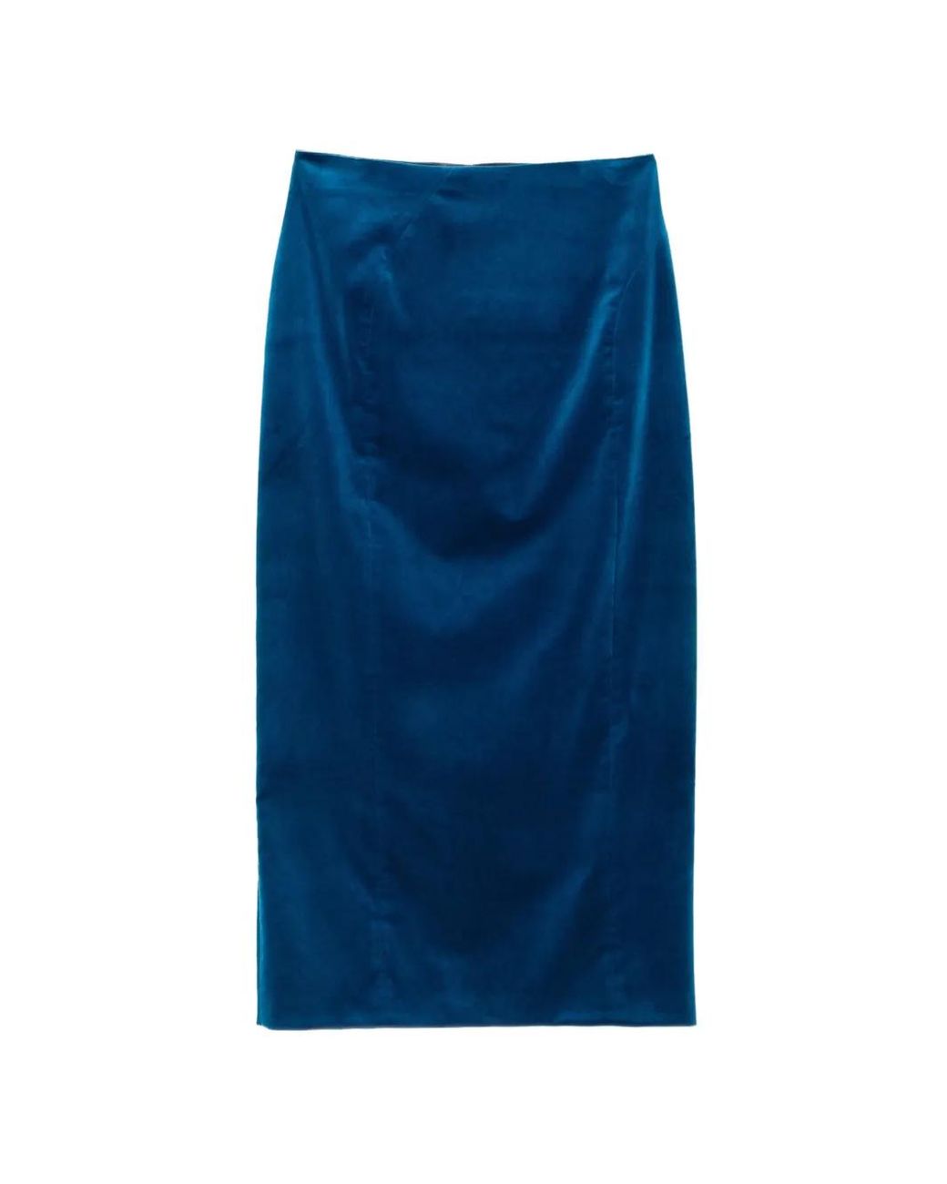 Jil Sander Blue Velvet Skirt