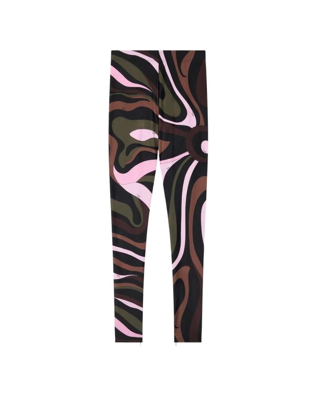 Emilio Pucci Black Marmo Print Leggings