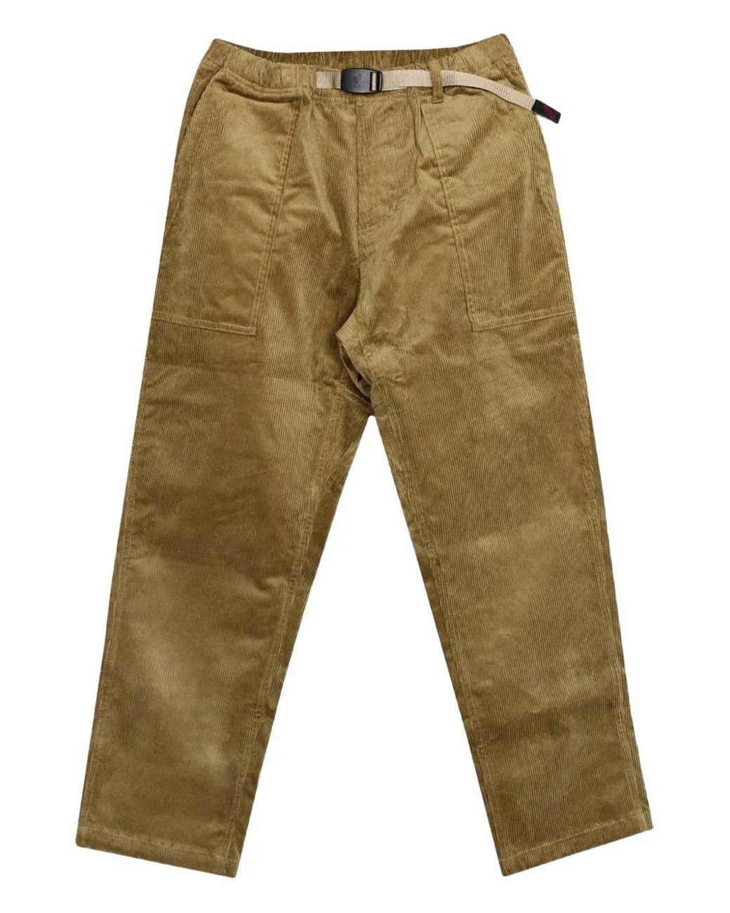 Gramicci Green Corduroy Tapered Trousers for men