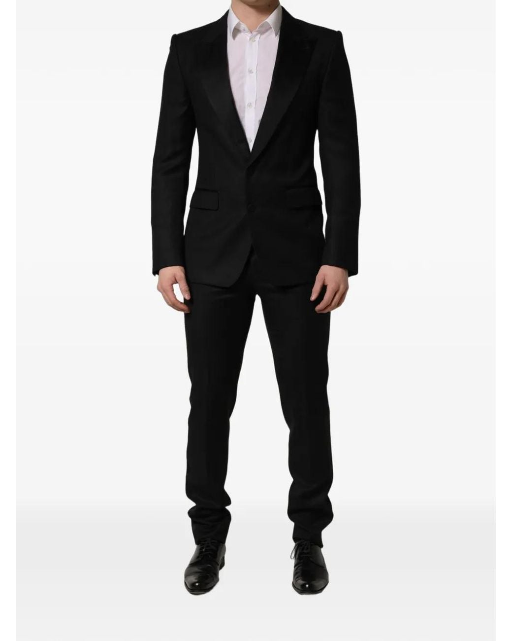 Dolce & Gabbana Black Slim-Fit Single-Breasted Suit for men