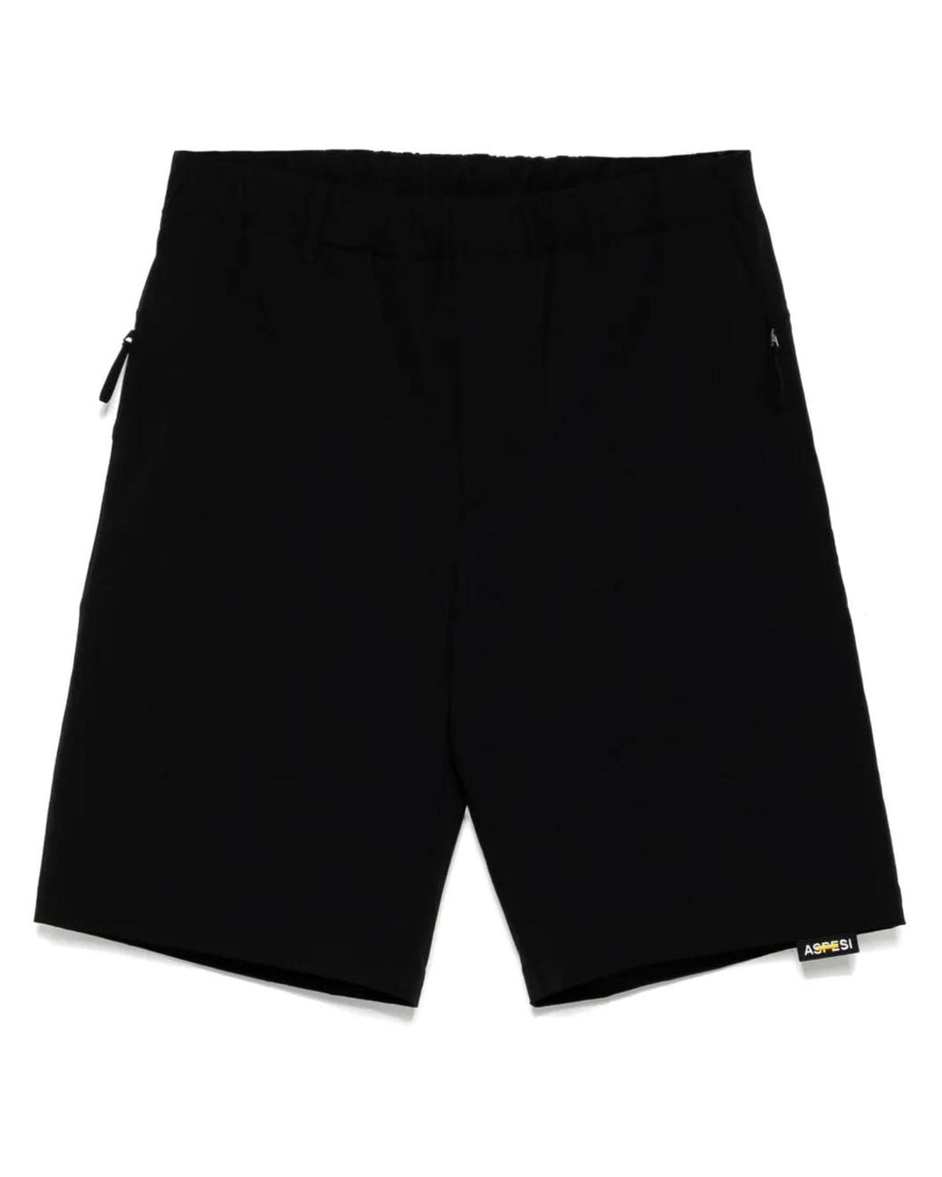 Bermudas Linen Teñidos Aspesi de hombre de color Black