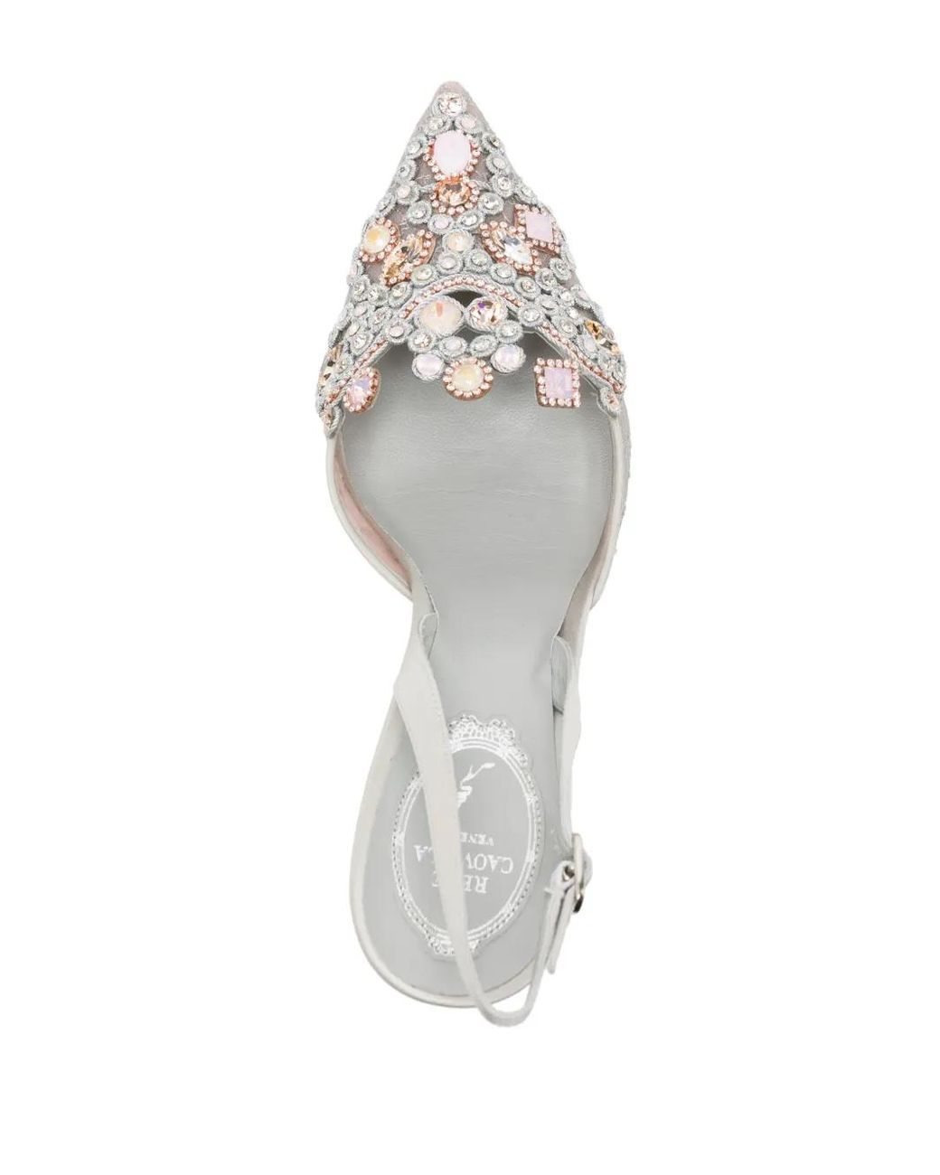 Rene Caovilla White 90Mm Veneziana Pumps
