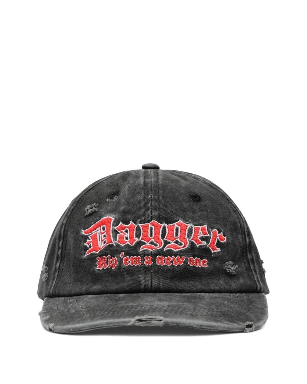 Casquette Brodée À Effet Usé DAGGER en coloris Red