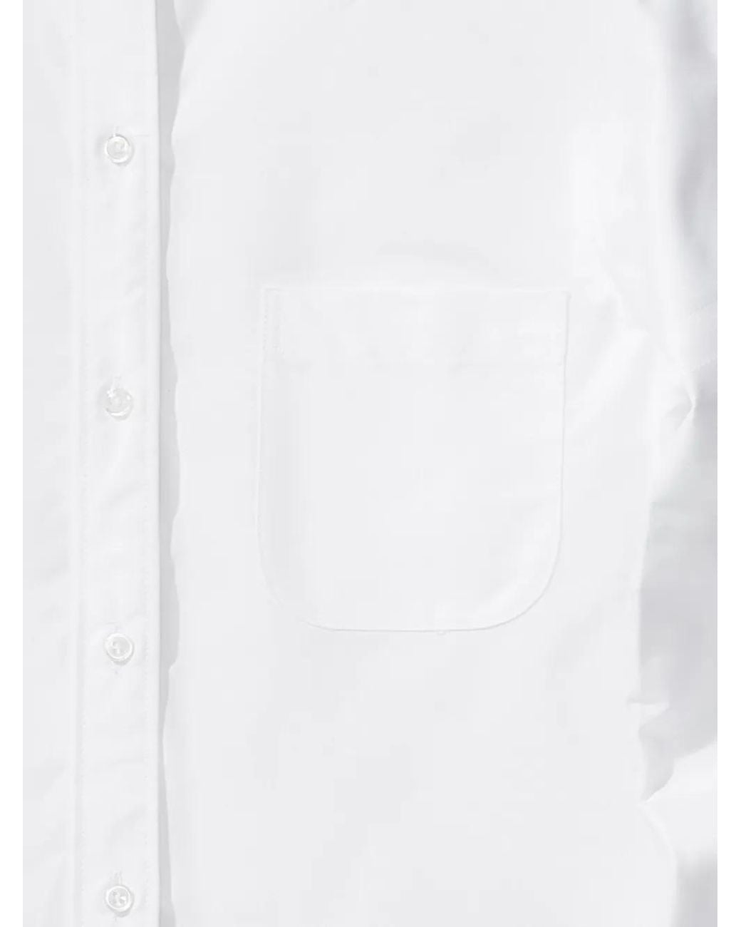 Thom Browne White Oxford Classic 4-Bar Shirt