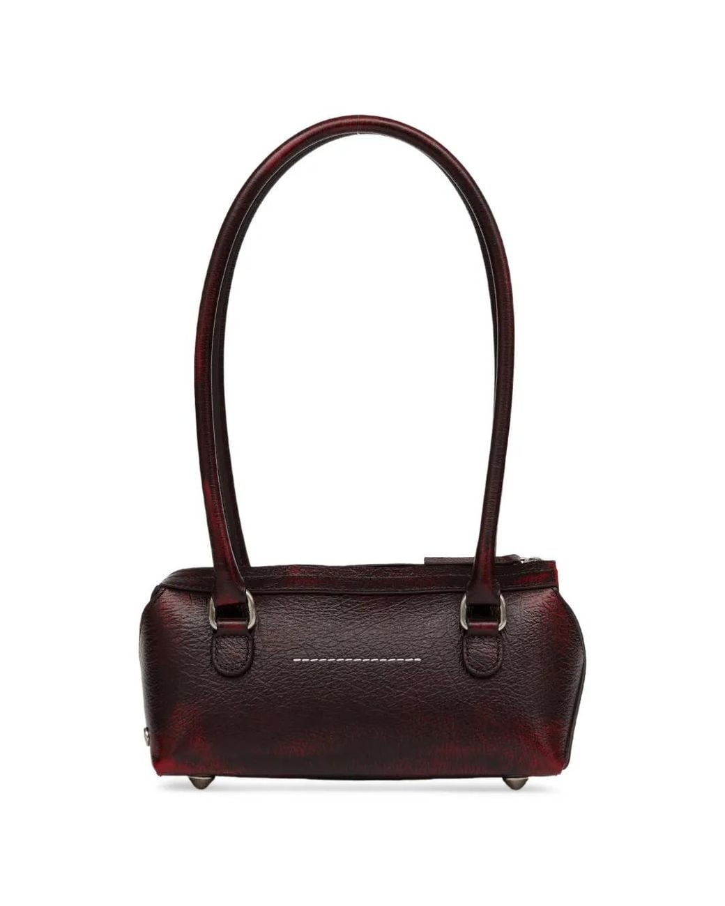 MM6 by Maison Margiela White New Bauletto J Mini Bag