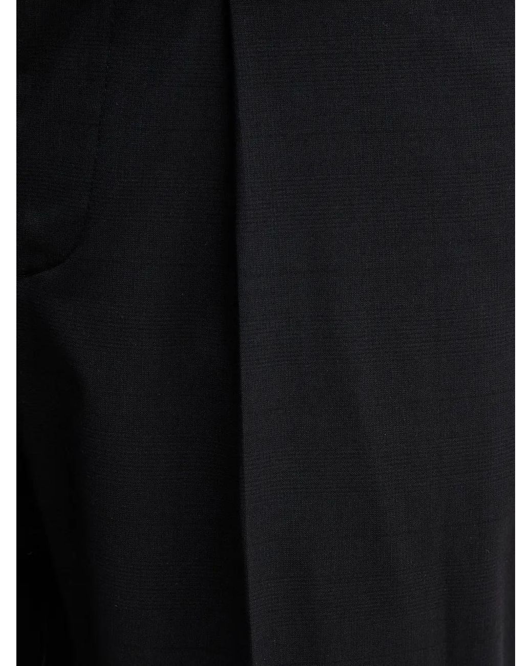 Sisley Black Pleated Trousers for men