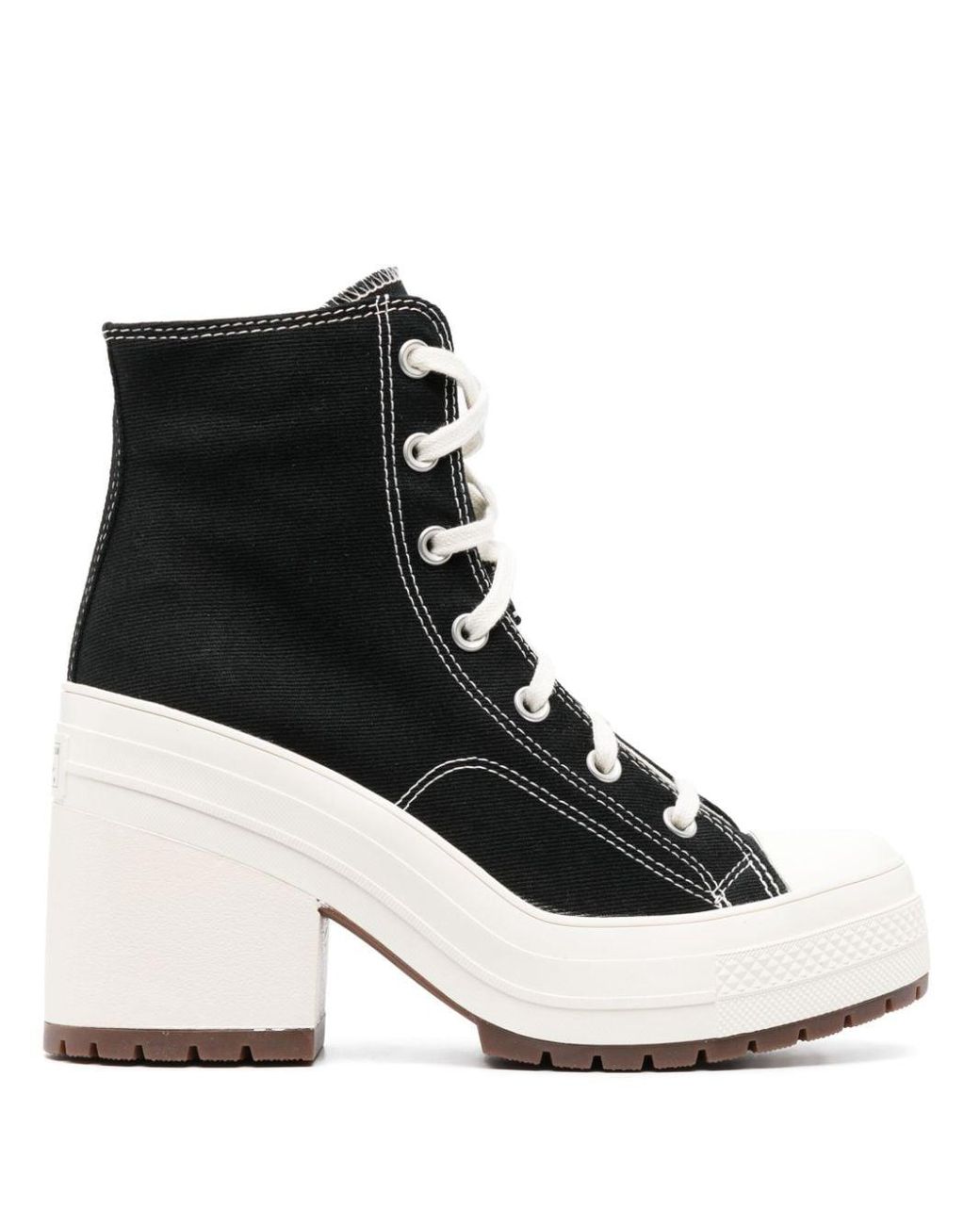 Converse Chuck 70 De Luxe Heeled Sneakers in Black | Lyst