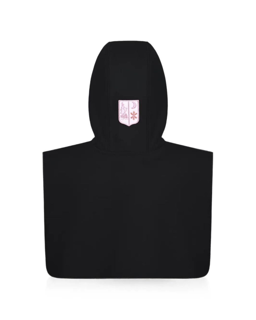 Muzaradi Black Logo-Patch Cotton Hood