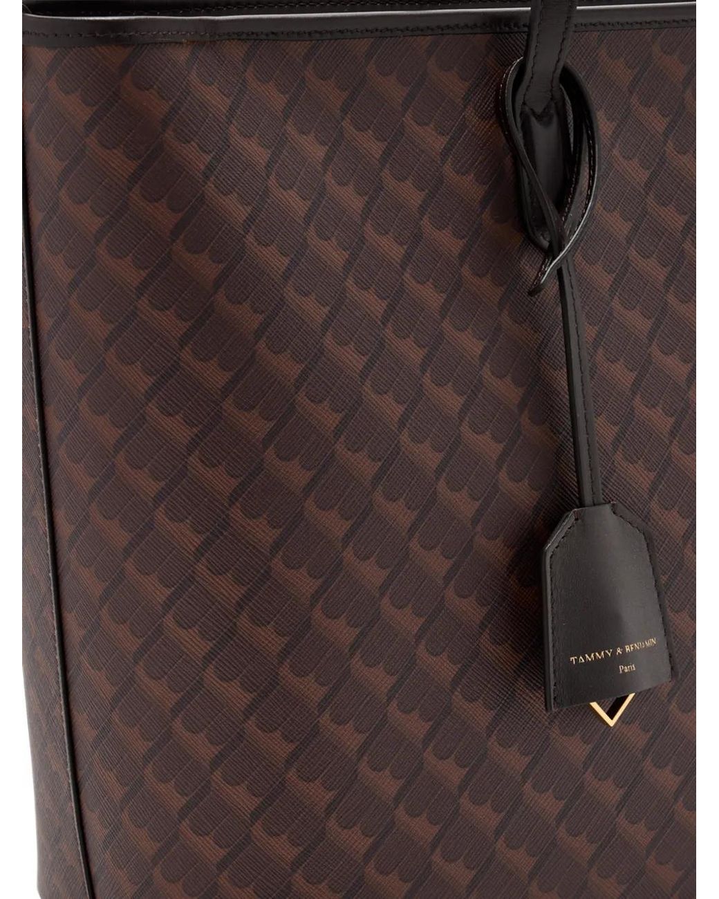 Tammy & Benjamin Brown Gm Shopper Monogram Tote Bag
