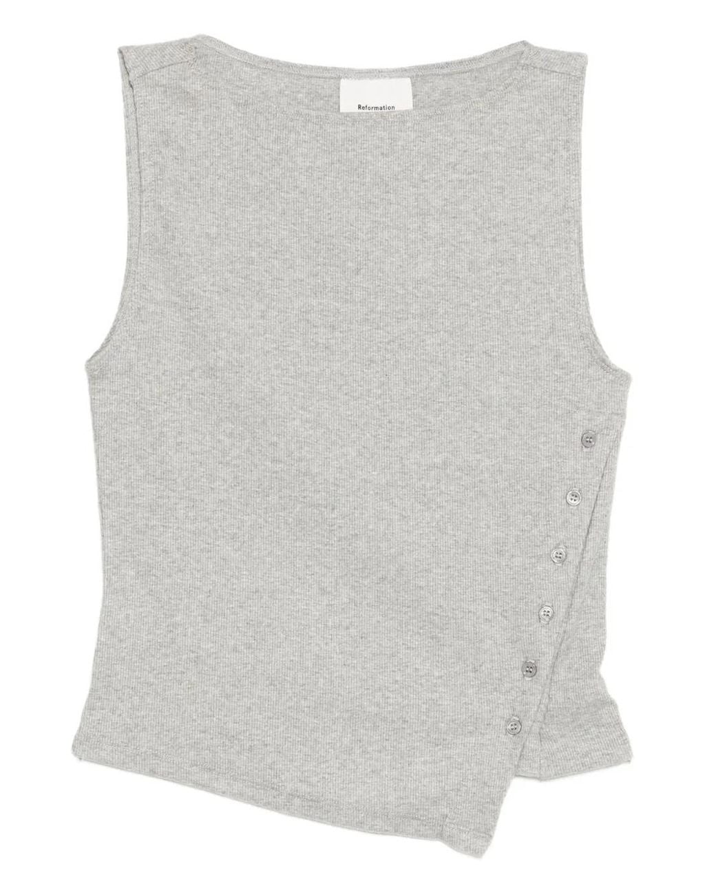 Reformation Gray Hudson Top