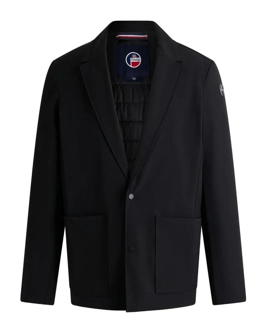Fusalp Black Patch-Pocket Jacket for men